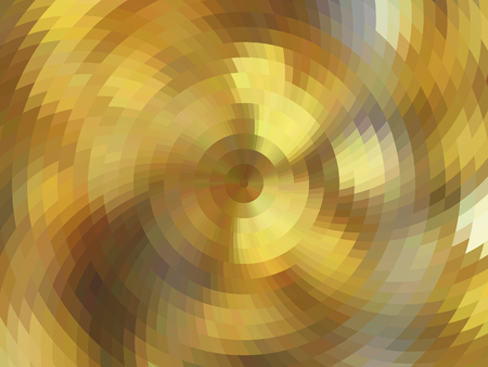 Abstract composition, vector with mosaic tiles, visual illusion of gradient effect, but vector without gradientのイラスト素材