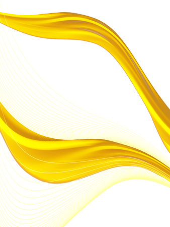 Vector wavy and curve line. EPS10 with transparency. Abstract composition with blurred lines.のイラスト素材