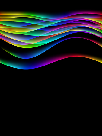 energetic waves, EPS10 with transparency and meshのイラスト素材