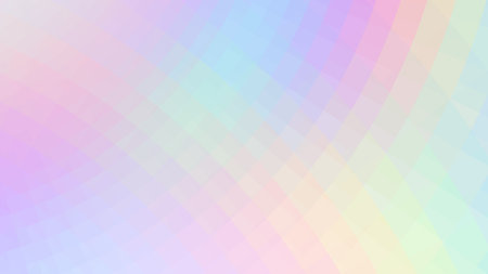 Abstract holographic colors composition with squares. Optical illusion of blur effect. Place for text. Vector  with transparency. Background for presentation, flyer, poster. Digitally wallpaper.のイラスト素材