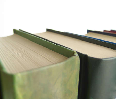 These books are removed from the shelves and put on a white background, leaving the reminder that the first book was!の写真素材