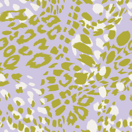 Animal pattern. Leopard spots fur texture design. Vintage background.