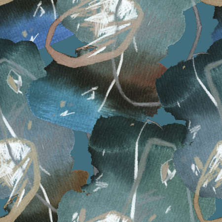 brush strokes pattern. Contemporary modern art simple decoration. Abstract seamless pattern. Paper texture.の写真素材