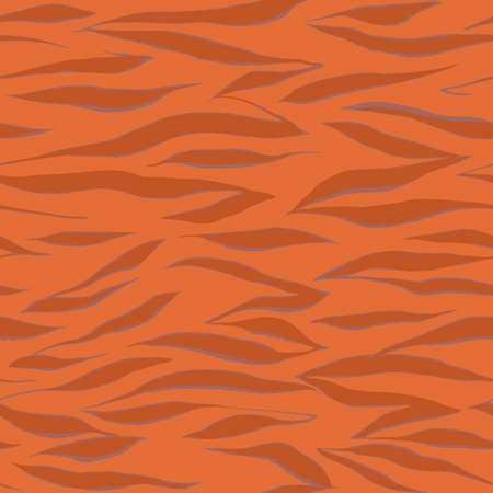 Seamless zebra pattern. Artistic animal skin texture. Abstract geometric vector hand drawn illustration with wavy stripes.のイラスト素材