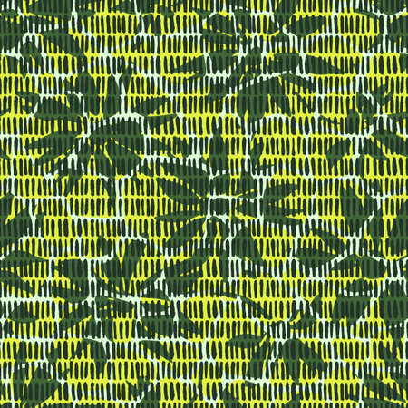 Irregular abstract rounded pentagonal grid foam form. Grid mesh web structure. Natural organic cell texture seamless pattern. science biology chemistry background.のイラスト素材