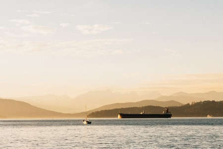 Sunset in Vancouverの写真素材