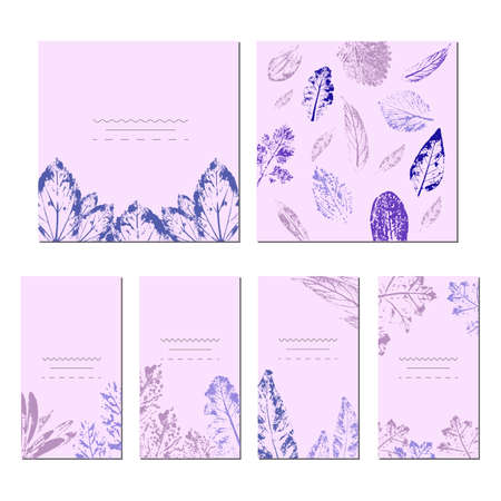 Collection of universal trendy cards.のイラスト素材