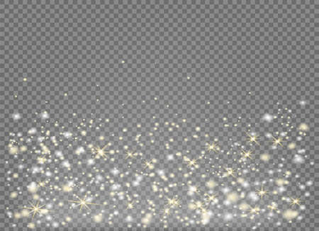 Sparkling magical stardust particles.Explosion in the universe.のイラスト素材