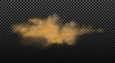 Dust cloud with particles.Realistic vector isolated on transparent background.のイラスト素材