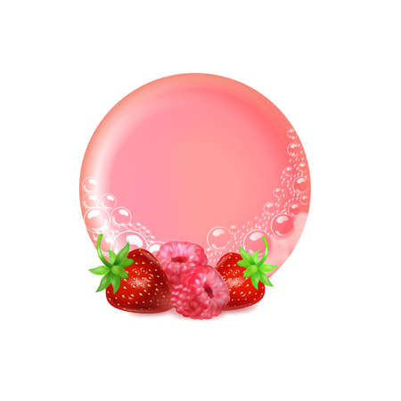 Bar of soap.Realistic vector illustration.Shampoo bubbles texture.のイラスト素材