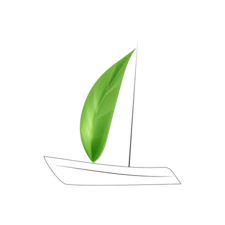 Save environment rescue the forests.Tree growing plant leaves.Environmentally friendly concept respect for nature.のイラスト素材