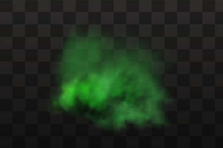 Vector realistic set of stench breath or sweat odor isolated on transparent checkered background.のイラスト素材