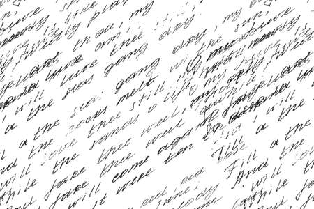 Abstract monochrome text.Vintage background of poems, poetry.のイラスト素材