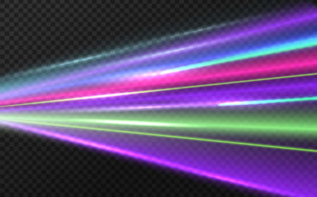 Luminous neon shape in the form of a wave or a turn in the road.Smooth curved lines with a magical...