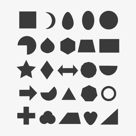 Set of simple geometric shapes.の写真素材