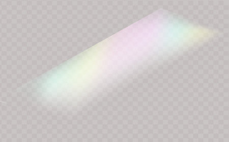 Transparent special lens flare light effect. Sun flash with rays and spotlight. vector illustrationのイラスト素材