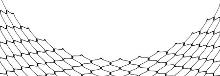 Grid, mesh, lattice with distort, deform effect. Distortion, deformation array of lines - Stock vector illustration, Clip art graphicsのイラスト素材