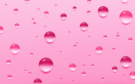 Round clean swatch of essence lotion or jelly for skin care. Beauty background with oil drops. Liquid blue wet drops of gel or collagen. Spilled puddles of cosmetic serum or water.のイラスト素材