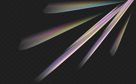 Abstract light lines on a dark background. Vector illustration. Eps 10のイラスト素材