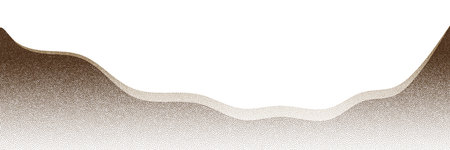 Particles of earth and dust. Chocolate and coffee powder, scattered cocoa on a light background. Brown sand texture.Top view of the cake.のイラスト素材