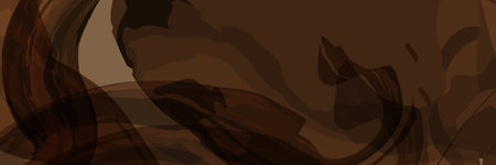 Particles of earth and dust. Brown sand texture.Chocolate and coffee powder, scattered cocoa on a light background. Top view of the cake.のイラスト素材