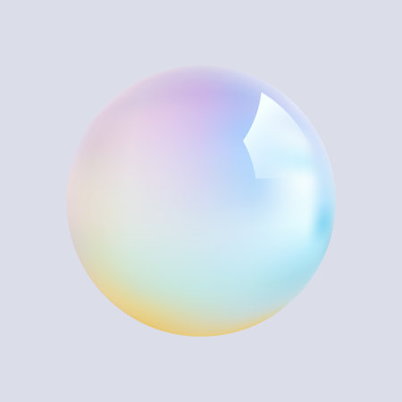 Glossy transparent water ball. Vector illustration. Realistic water ball.のイラスト素材