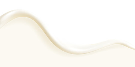 Liquid vector dripping ice cream texture. Glossy sugary flow drip, melting creamy surface.のイラスト素材