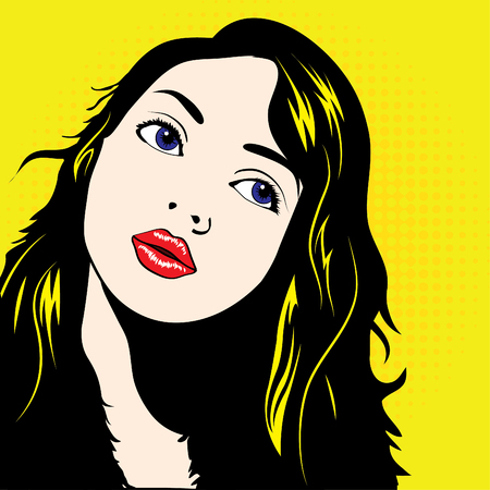 Pop Art Womanのイラスト素材