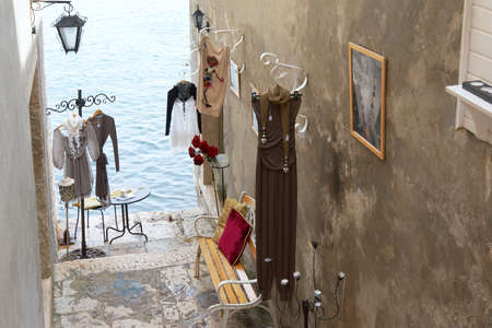 Croatia, Rovinj. Boutiqueの写真素材