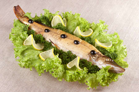 Festive food: stuffed pike