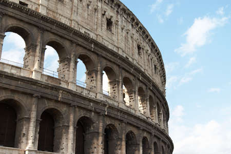Italy, Rome. The walls of the Coliseumの写真素材
