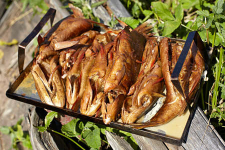 River smoke-cured fish