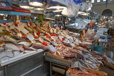 Greece, Athens. Fish market in the city centerのeditorial素材