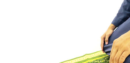 prayer movements. Islamic backgroundの写真素材