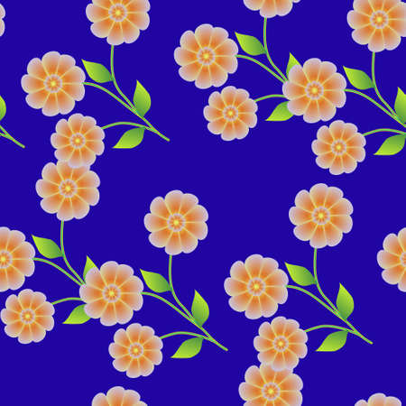 Seamless Pattern With Floral Motifs able to print for cloths, tablecloths, blanket, shirts, dresses, posters, papers.のイラスト素材