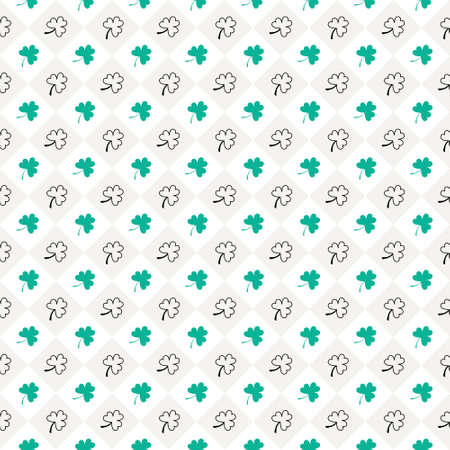 St. Patrick's day holiday background. Seamless Pattern With Floral Motifs able to print for cloths, tablecloths, blanket, shirts, dresses, posters, papers.のイラスト素材