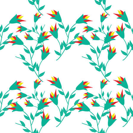 Seamless Pattern With Floral Motifs able to print for cloths, tablecloths, blanket, shirts, dresses, posters, papers.のイラスト素材