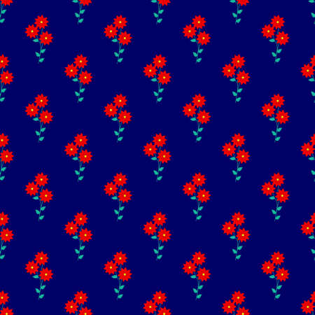 Seamless Pattern With Floral Motifs able to print for cloths, tablecloths, blanket, shirts, dresses, posters, papers.のイラスト素材