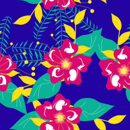 Seamless Pattern With Floral Motifs able to print for cloths, tablecloths, blanket, shirts, dresses, posters, papers.のイラスト素材