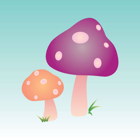 This is a vector illustration suitable for everything related to mushroomsのイラスト素材