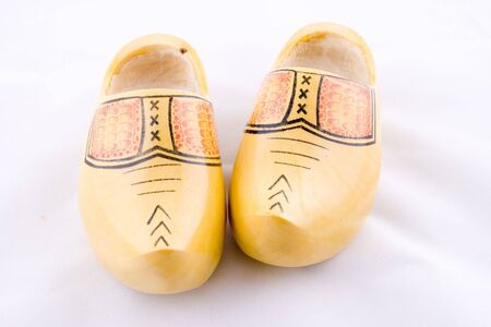 Traditional wooden dutch cloggs