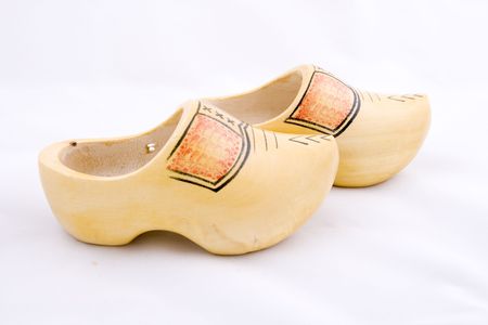 Traditional wooden dutch cloggs