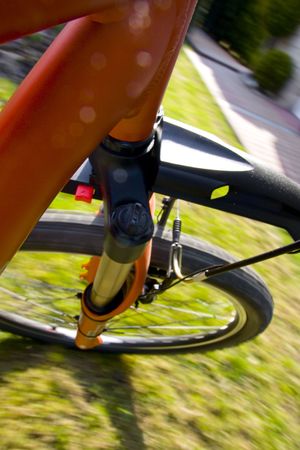  Mountain biking ride - motion shot