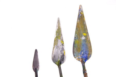 Painting knives isolated on white