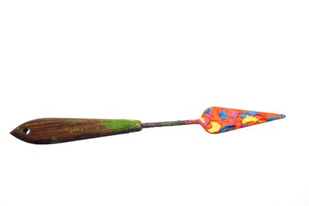 Abstract background drawn by acrylics paintsの写真素材