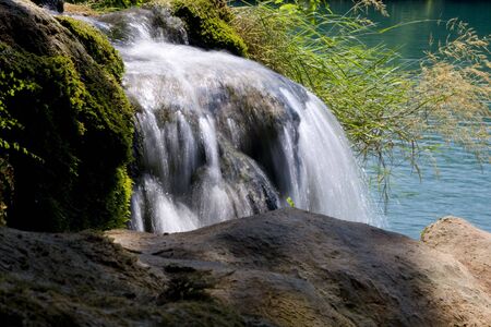 Waterfalls in croatian national park KRKA の写真素材