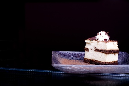 Beautiful tasty cake close up shoot の写真素材