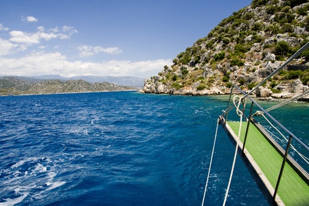 Turkish coast at Kemer regionの写真素材