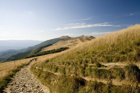 Polonina Wetlinska, part of Bieszczady mountains in east-south Polandの写真素材