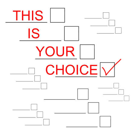 elective ballot leaflet, seamless pattern illustrationの写真素材